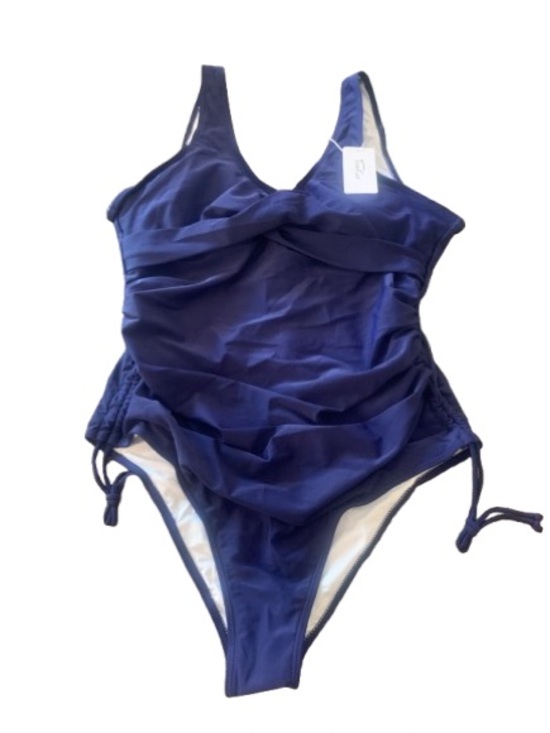 Teeker Other - Women’s Navy Blue One Piece Swimsuit Size 2XL Ruched Tummy Control Bathing Suit